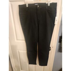 NWT NYDJ Not Your Daughters Black Skinny Jeans Sz 16 Lift Tuck Stretch‎ $99 MSRP